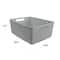 Curver® Jute Grey Plastic Storage Basket Organizer